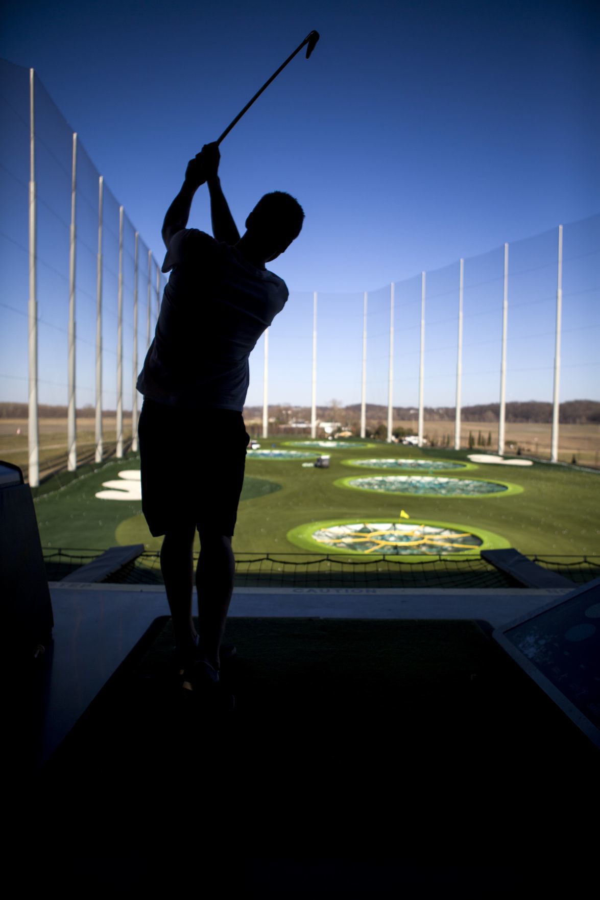 Family and friends at Topgolf